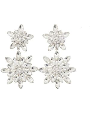 Self-Portrait Star-Shaped Earrings - White