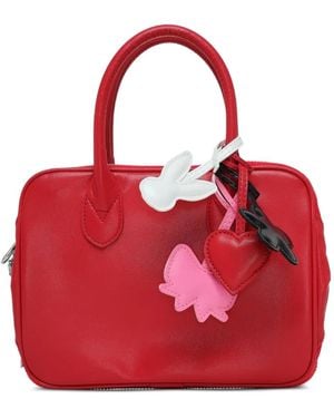 Comme des Garçons Charm-Detail Tote Bag - Red