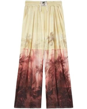 Palm Angels Sunset Palms Mesh Trousers - Multicolour