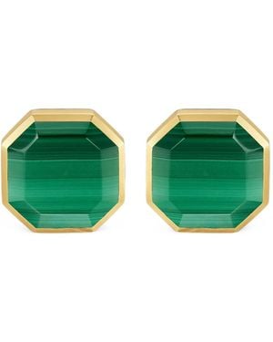 David Yurman Gemelos Streamline Con Ojo De Tigre - Verde