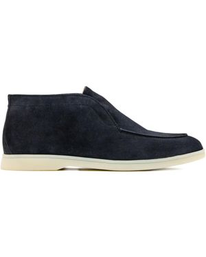 Forsa Suede Slip-On Boots - Blue