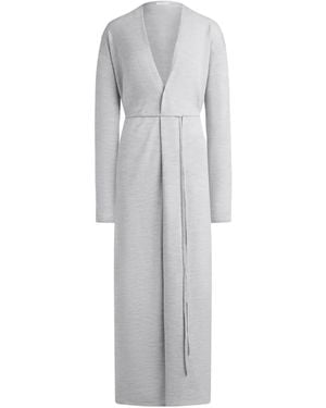 12 STOREEZ Tie-Waist Cardigan - Grey