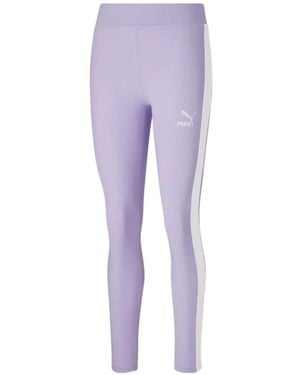 PUMA Logo-Detail Leggings - Purple