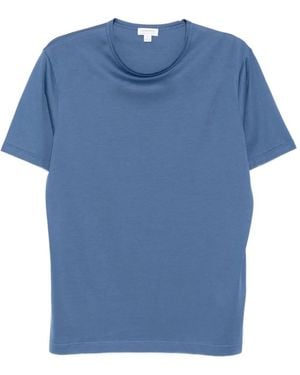 Sunspel クルーネック Tシャツ - ブルー