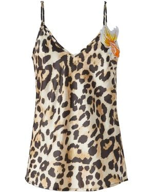 5 PROGRESS Top con estampado de leopardo - Neutro