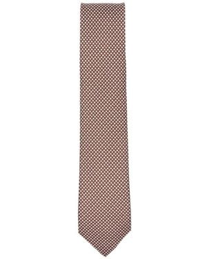 Errico Formicola Patterned Tie - White