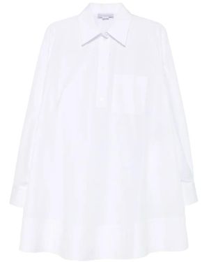 Stella McCartney Cotton Mini Shirtdress - White