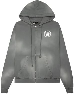 HELLSTAR Sudadera Con Capucha Y Logo - Gris