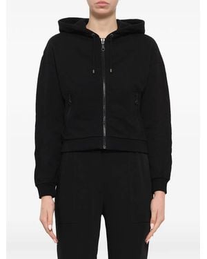 KENZO Kapuzenjacke Mit Logo-Stickerei - Schwarz