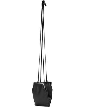 Y's Yohji Yamamoto Clasp-Fastening Calf Leather Mini Bag - White