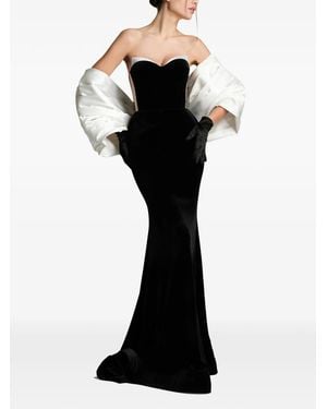 IMROSKA Strapless Backless Dress - Black