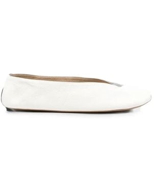 The Row Fay Ballet Flats - White