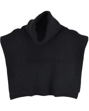 The Row Ribbed Turtleneck Collar - Black
