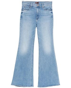 Mother Flared-Leg Whiskered Jeans - Blue