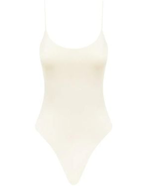 Myra Swim Yves High-Leg Swimsuit - White