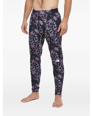 The North Face Abstract-Print Leggings - Blue
