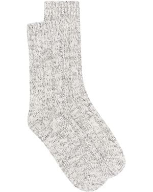 Birkenstock Twist Chunky-Knit Socks - White