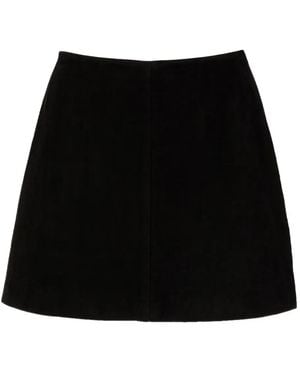 By Malene Birger Nola Suede Mini Skirt - Black