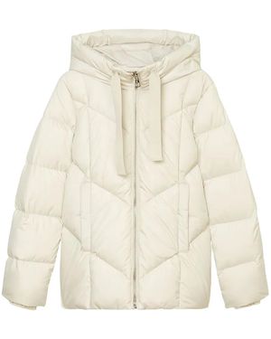 Marc O' Polo Gesteppte Kapuzenjacke - Weiß