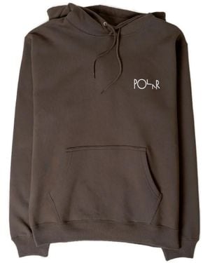 POLAR SKATE Stroke Hoodie - Brown
