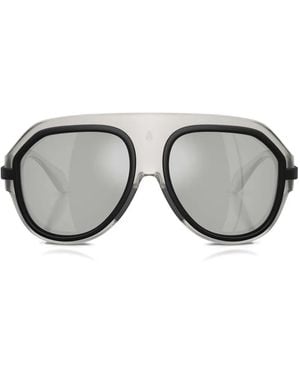 Moncler Lunettes De Soleil Fynder - Gris