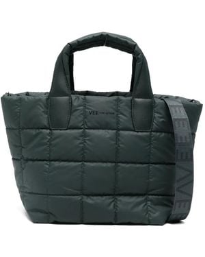VEE COLLECTIVE Quilted Tote Bag - ブラック