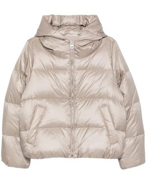 Marc O' Polo Quilted Hooded Jacket - Natural