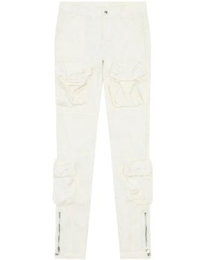 DIESEL Cream White Cotton-lyocell Blend Cargo