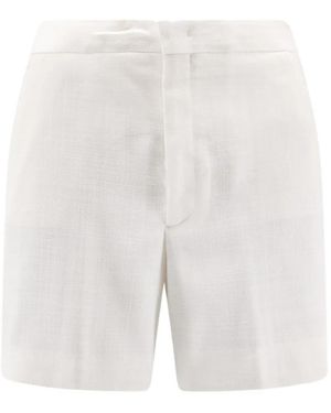 Tagliatore Elle Zip Welt Shorts - White