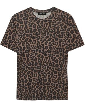 Anine Bing Sylvie Leopard-print T-shirt - Gray