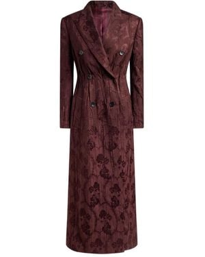 Etro Cabanjacke Mit Blumenstickerei - Lila