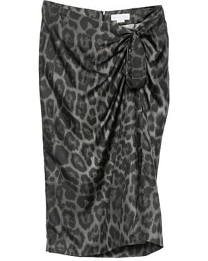 Stella McCartney レオパード スカート - グレー