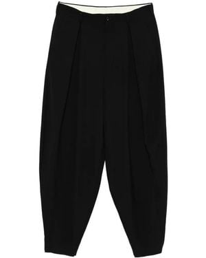 Comme des Garçons Belt-Loop Pleated Pants - Black