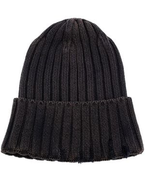Goen.J Ribbed Knit Beanie - Black