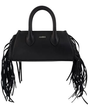 Amiri Micro Fringe Honey Tote Bag - Black