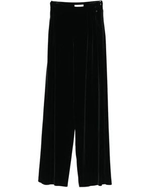 Nissa Pleated Textured Pants - Black