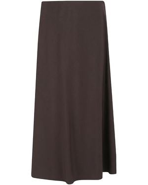 Brunello Cucinelli A-Line Midi Skirt - Brown