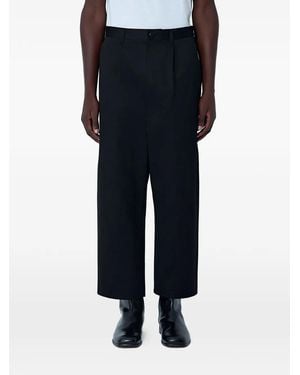 Junya Watanabe Pleated Wide-Leg Pants - Black