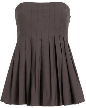 Proenza Schouler Avine Pleated Top - Brown