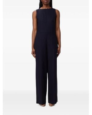 Theory Sleeveless Wide-Leg Jumpsuit - Blue