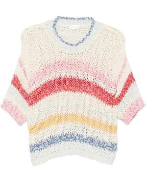 Roberto Collina Gestreifter Pullover - Pink