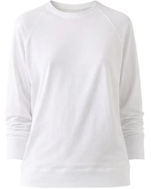 Patrick Assaraf Sudadera Con Manga Raglán - Blanco