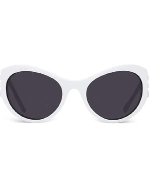 Givenchy Sonnenbrille Mit Ovalem Gestell - Blau