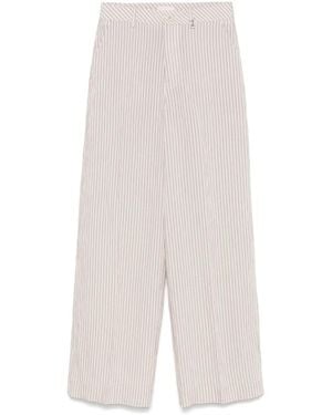 Liu Jo Striped Pants - White