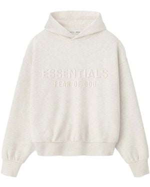Fear Of God Hoodie À Logo Embossé - White