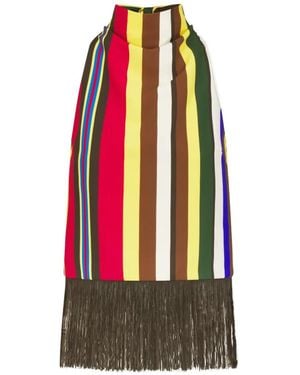 Simon Miller Tia Fringe-Trim Top - Red