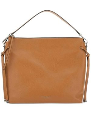 Gianni Chiarini Leather Top-Hanfle Tote Bag - Brown