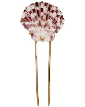Jennifer Behr Kori Shell Hair Pin - Pink