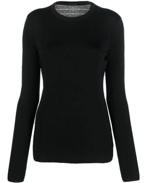 Givenchy Langarmshirt Mit Rundem Ausschnitt - Schwarz