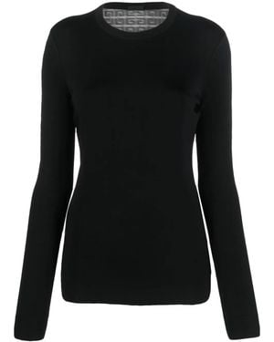 Givenchy Long-Sleeve Round-Neck T-Shirt - Black